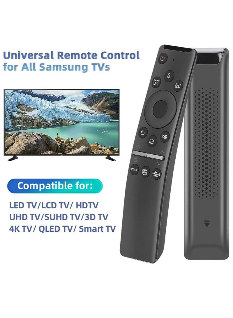 Universal Voice Remote Control for Samsung Smart TV LED QLED 4K 8K UHD Crystal Frame HDR Curved Smart TVs, with Shortcut Buttons for Netflix, Prime Video, - Image 2