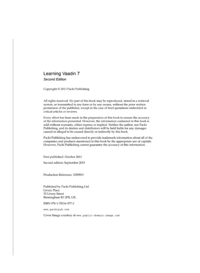 Learning Vaadin 7: A Comprehensive Guide to Building Rich Internet Applications - Image 3