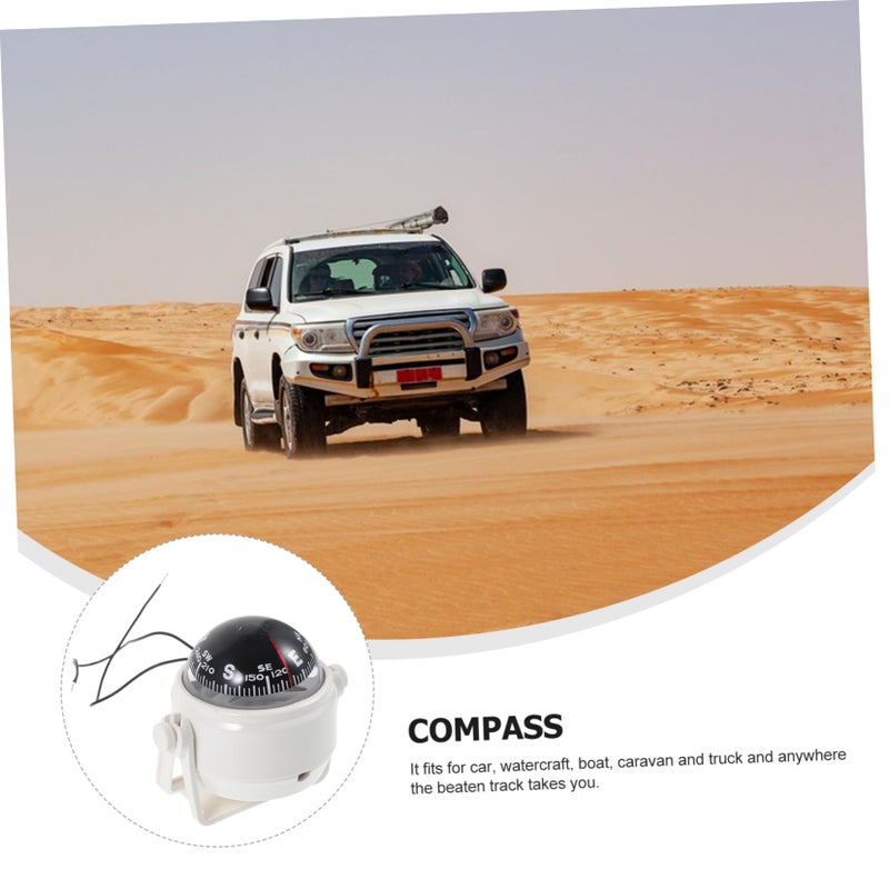 4 Pack Dashboard Compass for Car Boat Vehicle Navigation Ball Compass Mount - Image 5