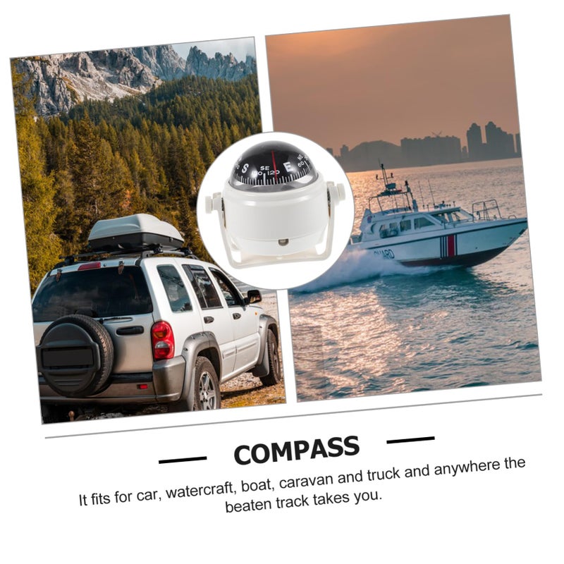 4 Pack Dashboard Compass for Car Boat Vehicle Navigation Ball Compass Mount - Image 3