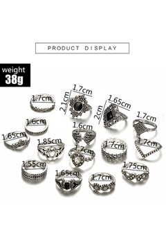 SYNSYB Stackable Rings Set for Women, Open Stacking Knuckle Ring, Adjustable Chunky Signet Rings for Gift with Luxury gift package  - Image 2