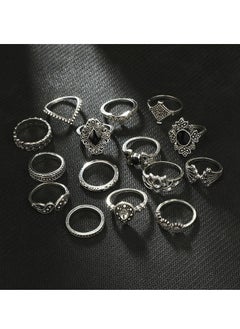 SYNSYB Stackable Rings Set for Women, Open Stacking Knuckle Ring, Adjustable Chunky Signet Rings for Gift with Luxury gift package  - Image 3
