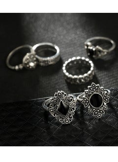 SYNSYB Stackable Rings Set for Women, Open Stacking Knuckle Ring, Adjustable Chunky Signet Rings for Gift with Luxury gift package  - Image 4