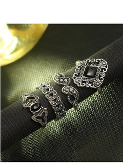 SYNSYB Stackable Rings Set for Women, Open Stacking Knuckle Ring, Adjustable Chunky Signet Rings for Gift with Luxury gift package  - Image 5