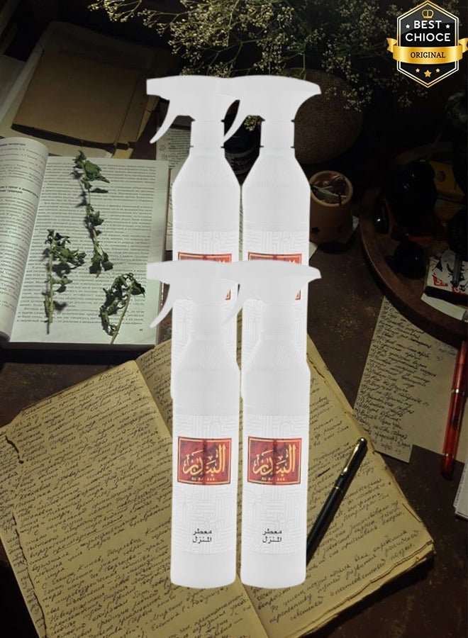 Banafa 4 Pieces Al Bandar Air Freshener 500ml - Image 1