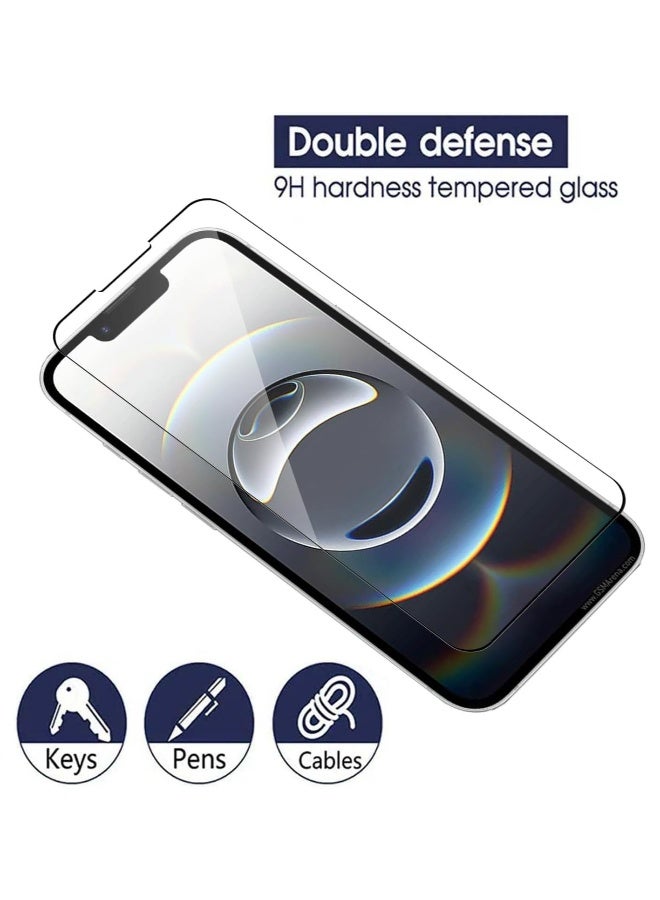 DUSALA 2 Pieces Iphone 16E Clear 9H Hardness 0.33mm Thin 3D ARC Edge Anti-Explosion Tempered Glass Screen Protector Compatible for Iphone 16e 2025 2 Pack Clear Glass - Image 2