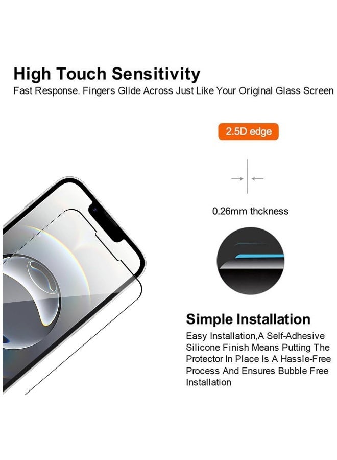 DUSALA 2 Pieces Iphone 16E Clear 9H Hardness 0.33mm Thin 3D ARC Edge Anti-Explosion Tempered Glass Screen Protector Compatible for Iphone 16e 2025 2 Pack Clear Glass - Image 3