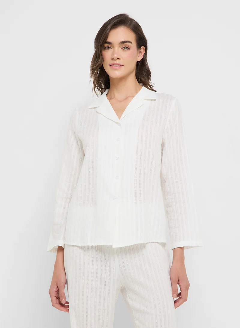ELLA Button Down Top & Pant Pyjama Set
