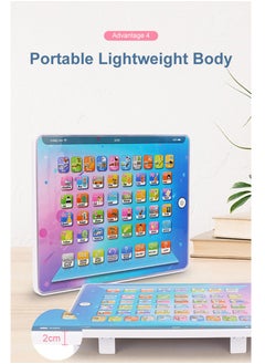 GOOTOY English ABC children learning Pad Portable compact tablet Kid’s computer Children’s educational toy All in one preschool gift  - Image 5