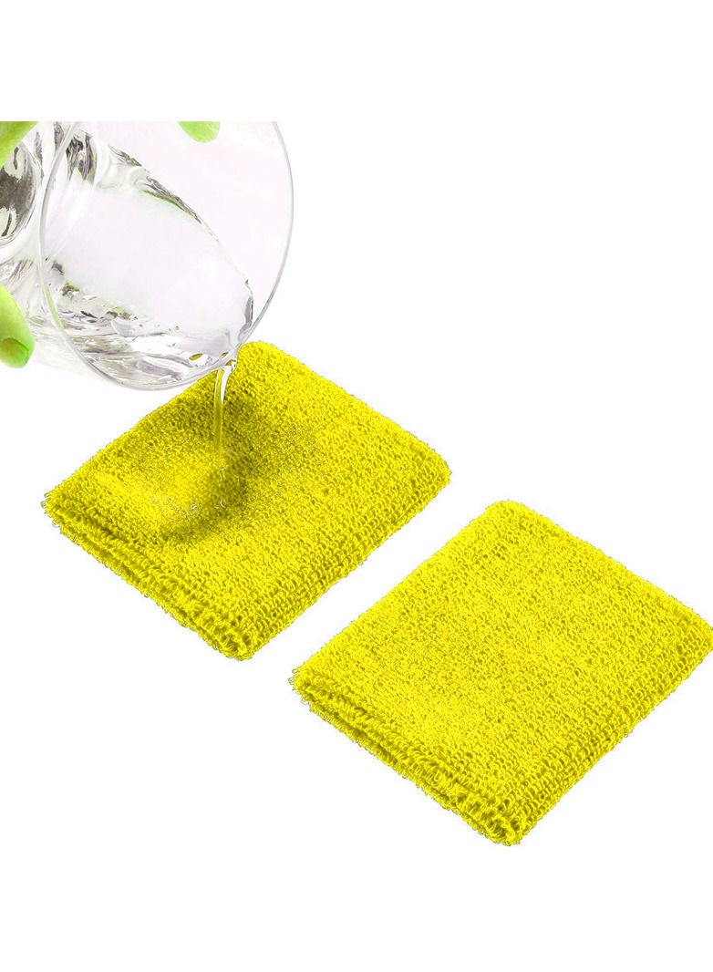 سبال عصابات معصم ماصة مباشرة للرجال والنساء الرياضيين - 6 قطع من عصابات معصم التنس للصالة الرياضية والجري - أساور ماصة للعرق لممارسة التمارين الرياضية - Image 3