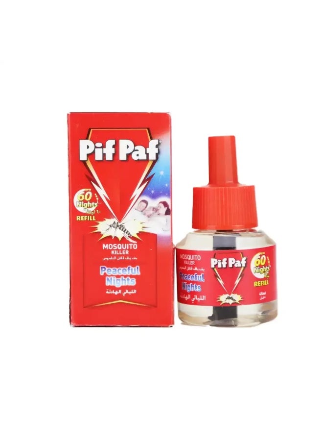Pif Paf Pif Paf Mosquito Killer Peaceful Nights Liquid Refill- 45ml  - Image 1
