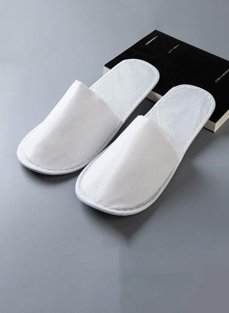 MHD 50-Pairs Disposable Bath Slippers White - Image 1