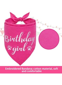 BINGPET Dog Birthday Bandana Girl Scarf And Reusable Dog Birthday Hat With 08 Figures  - Image 5