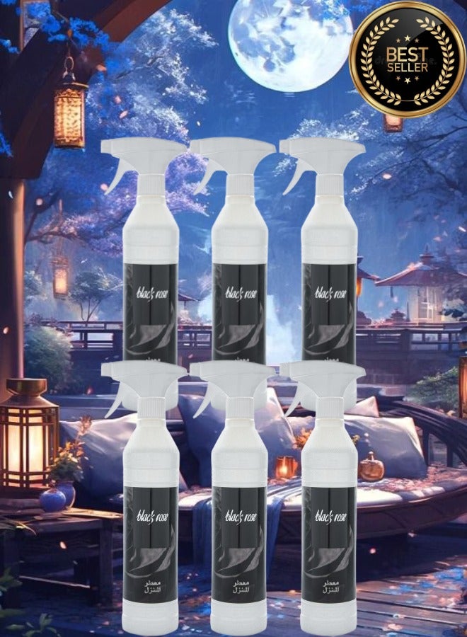 بانافع 6 قطع معطر منزل بلاك روز - Image 1