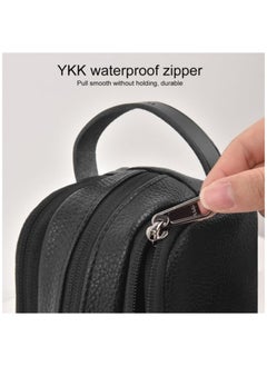 Bastec Travel Pouch with Multi Pockets, Leather Handle, Organize Essentials in Style  - Image 4