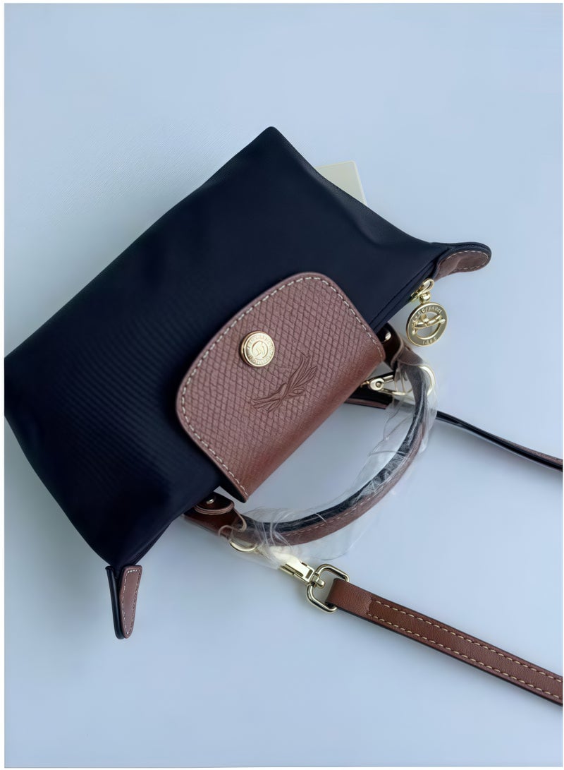 Longchamp Le Pliage أحزمة كتف صغيرة للنساء أزياء كلاسيكية متعددة الاستخدامات حقيبة مكياج صغيرة ، حقيبة يد ، حقيبة كتف