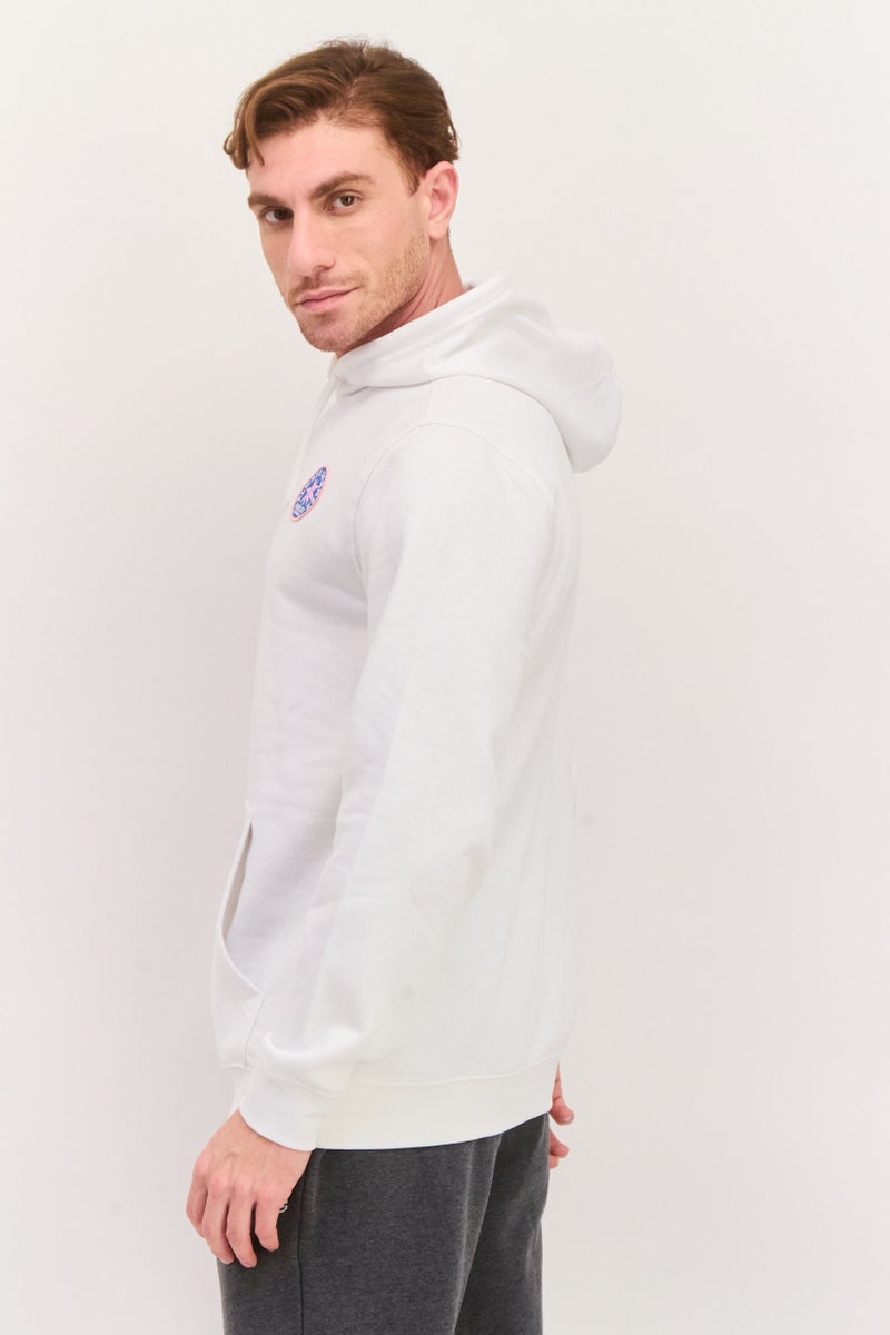Hurley Men Hooded Graphic Print Long Sleeves Hoodie, White  - Image 2