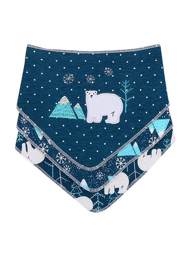 Little Surprise Box, 3PCS Set of Polar Bear print premium adjustable snap on closure Bibs - Image 2