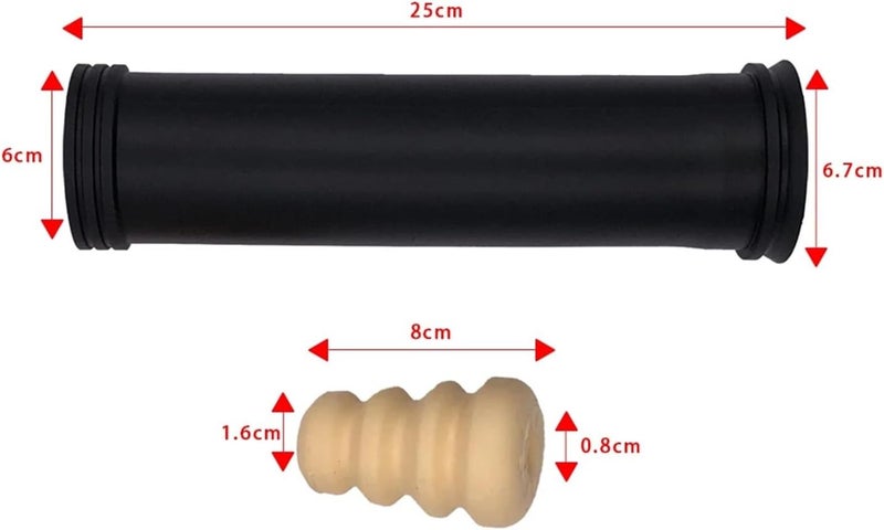 DEMULAX Car Rear Shock Absorber Buffer Rubber Boot Set - Image 2