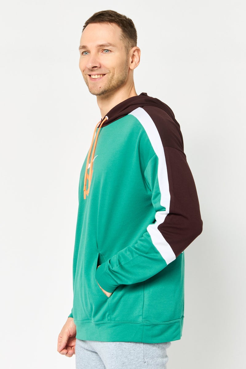 Nike Men Sportswear Fit Long Sleeve Training Hoodie, Green - Image 4