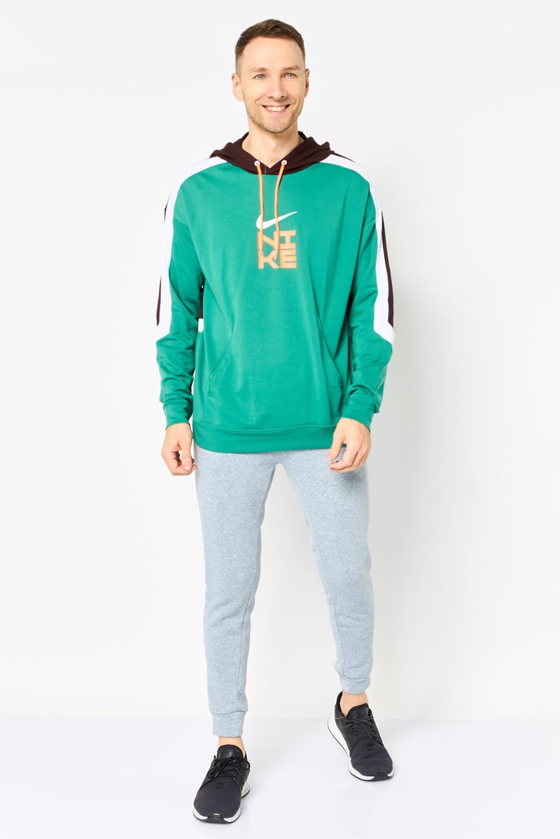 Nike Men Sportswear Fit Long Sleeve Training Hoodie, Green - Image 2