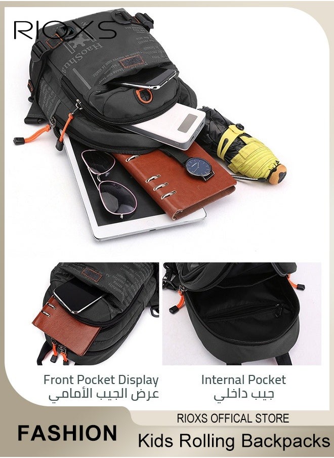 RIOXS - Multifunctional Portable Bag Crossbody Body Chest Sling Shoulder Bag Small Backpack for Men Women Casual Shoulder Backpack Bag Lightweight Waterproof Bag for Travel Hiking - Image 1