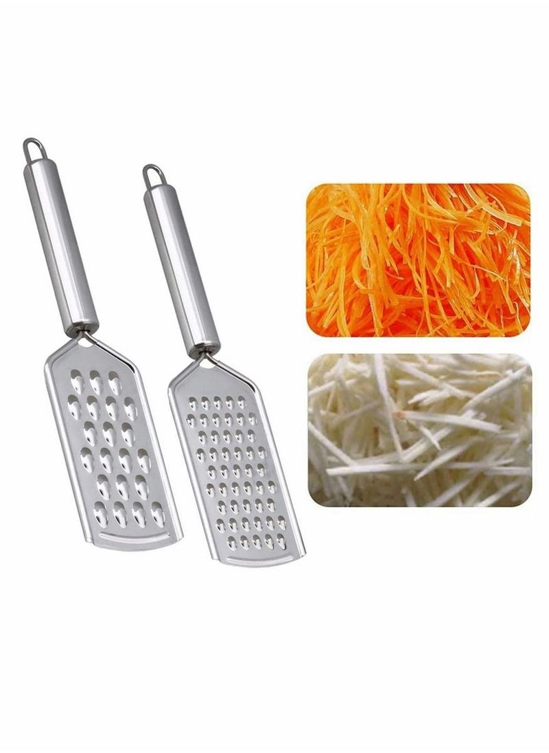 Y&D Grater, Cheese Grater Fine for Kitchen with Handle and Razor-Sharp Stainless Steel Blade Chocolate, Cheese, Carrot, Ginger, Coconut, Nuts 2PCS  - Image 3