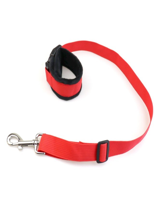 vomvomp Hands-Free Wheelchair Dog Leash Adjustable Short Leash for Wheelchair Users Securely Clips to Wrist or Chair Padded Handle for Small, Medium, Large Dogs - Image 2