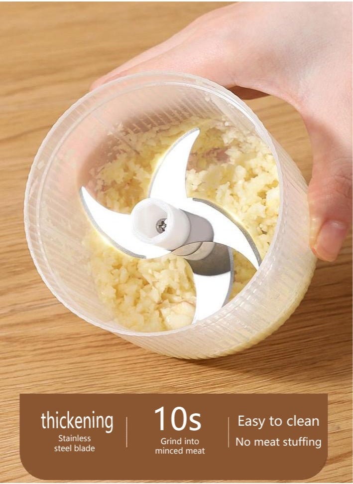 Generic Electric Garlic Puree Garlic Mince Machine Household Garlic Purer Baby Auxiliary  Food Processor  - Image 4