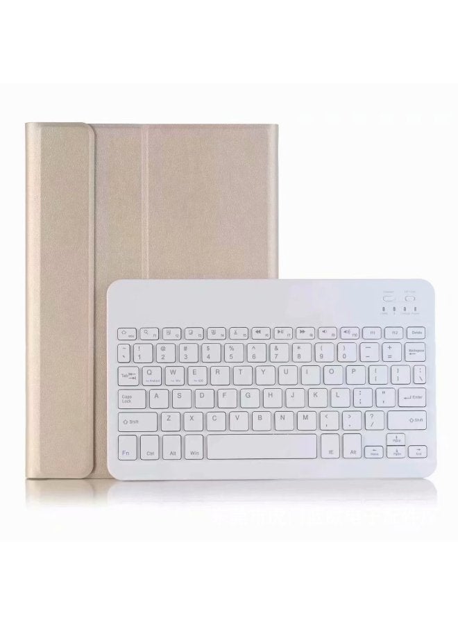 Suitable for Lenovo Mini Pad Tab M10 HD (2nd generation) X306F Protective case Bluetooth Keyboard Touch Leather case Color: Rose gold + Bluetooth keyboard (touch backlight) - Product type: Lenovo Tab M10 HD (2nd generation) X306F - Image 5
