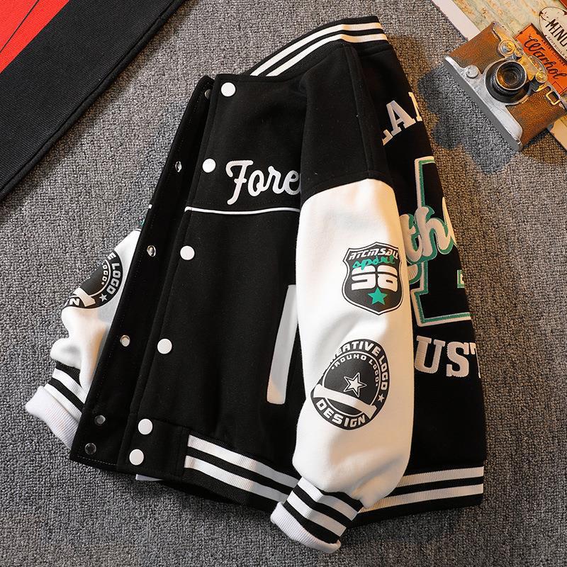 Boys' Jacket Spring New 2023 Western Style Children'S Baseball Uniform Sportswear Jacket Children'S Clothing Men'S Clothing - Image 4