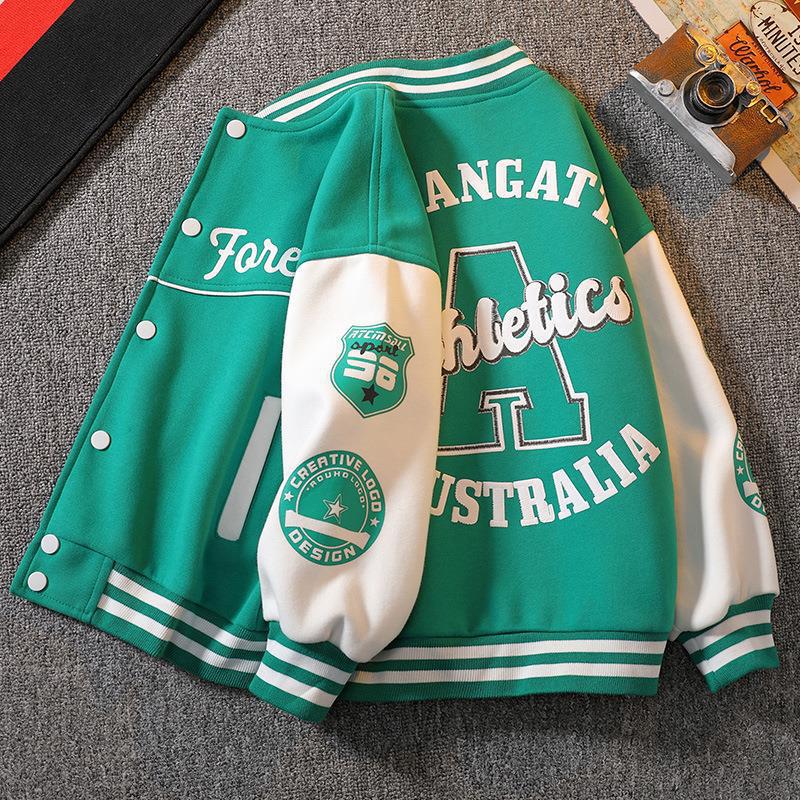 Boys' Jacket Spring New 2023 Western Style Children'S Baseball Uniform Sportswear Jacket Children'S Clothing Men'S Clothing - Image 2