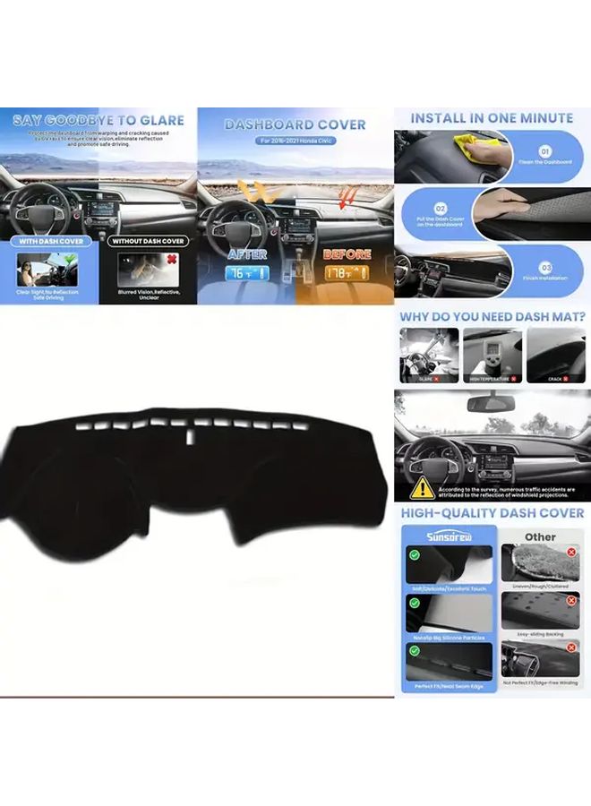 غطاء لوحة القيادة العازل للضوء لموديلات 2016-2021 اللون 08-13 - Image 1