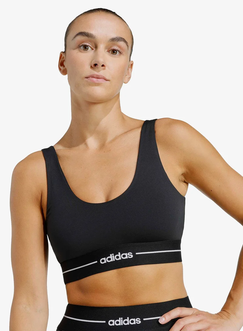 Adidas BLACK Hyperglam Light Support Bra for Women | Best Price UAE