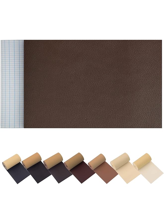 PROMASS promass Leather Repair Tape Patch Kit for Furniture Couches 6X79inch Self-Adhesive Reupholster Patches Large for Couch Car Seats Sofa Vinyl Chairs Jackets Shoes Fabric Fix Tear(Dark Brown, 6X79 inch)  - Image 1