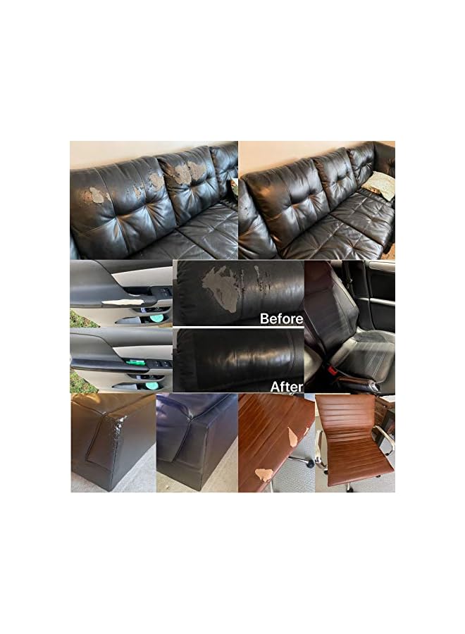 PROMASS promass Leather Repair Tape Patch Kit for Furniture Couches 6X79inch Self-Adhesive Reupholster Patches Large for Couch Car Seats Sofa Vinyl Chairs Jackets Shoes Fabric Fix Tear(Dark Brown, 6X79 inch)  - Image 4