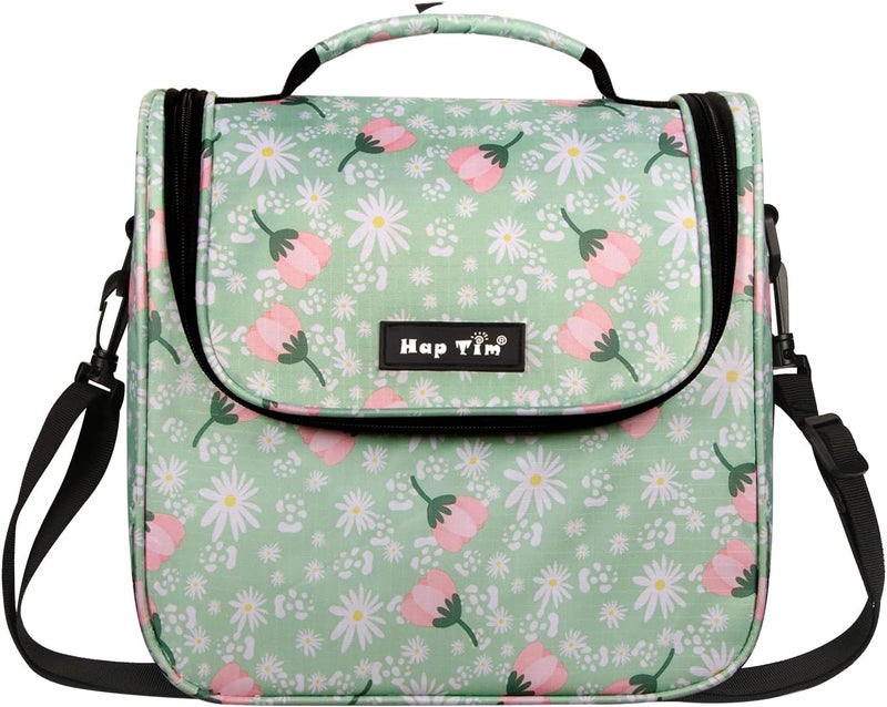 Hap Tim Insulated Lunch Bag - Green Floral - Image 1