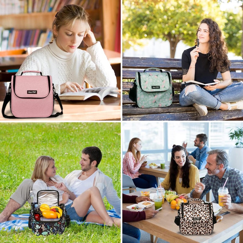 Hap Tim Insulated Lunch Bag - Green Floral - Image 3