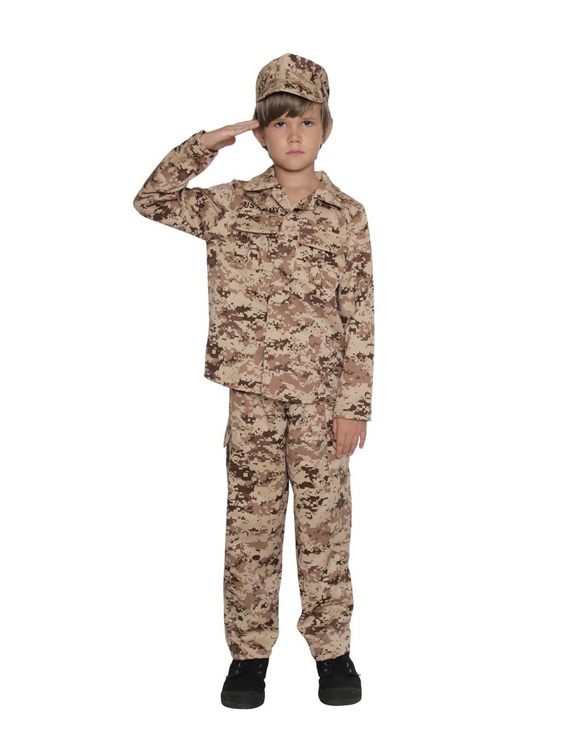 Jason Party Army Costume for Kids Soldier Costume Military Costumes for Boys-LDesert-XL - Image 3