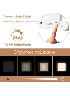 Generic Stepless Dimmable Night Light, LED Nightlights Plug in Wall with Auto Dusk to Dawn Sensor, Brightness Adjustable for Kids, Bedroom, Bathroom, Hallway, Stair, Kitchen, Warm White -1 Pack  - Image 3