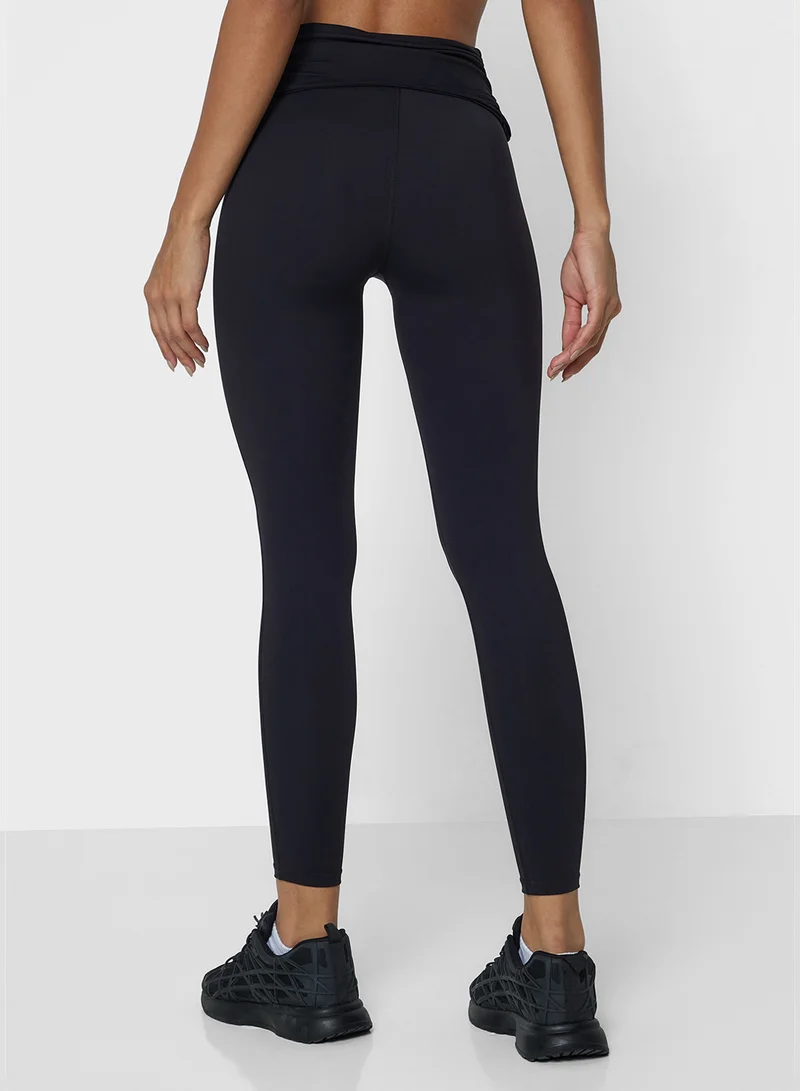 FRWD Ruched Overlap Waist Seamless Legging