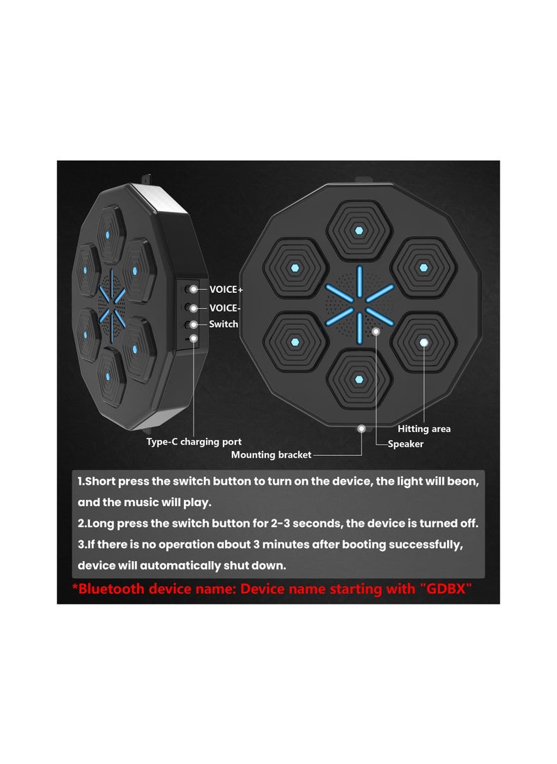 SYOSI - Music Boxing Machine, Smart Boxing Equipment with a Three-Layer Shock Absorption Configuration, Perfect for Boxing Machine and Boxing Target Workouts, for Beginners and Professionals - Image 1