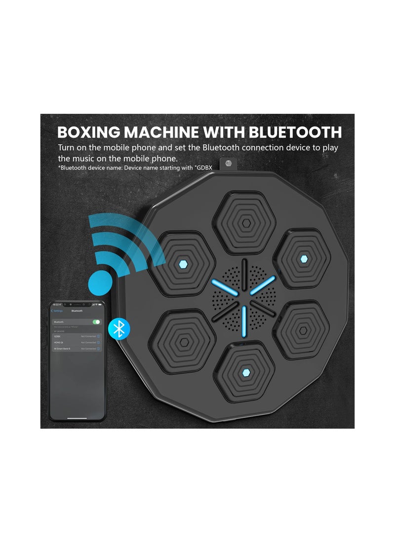 SYOSI - Music Boxing Machine, Smart Boxing Equipment with a Three-Layer Shock Absorption Configuration, Perfect for Boxing Machine and Boxing Target Workouts, for Beginners and Professionals - Image 1