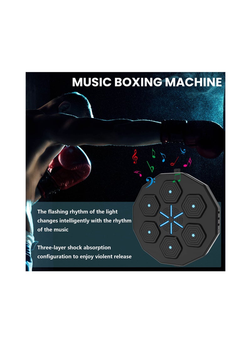 SYOSI - Music Boxing Machine, Smart Boxing Equipment with a Three-Layer Shock Absorption Configuration, Perfect for Boxing Machine and Boxing Target Workouts, for Beginners and Professionals - Image 1