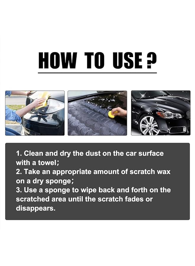 Excefore Car Scratch Repair Paste, Body Compound Car Scratch Remover, Professional Car Scratch Repair Agent With Polishing Grinding Paste, Auto Body Paint Scratch Repair, 2 Pcs - Image 3