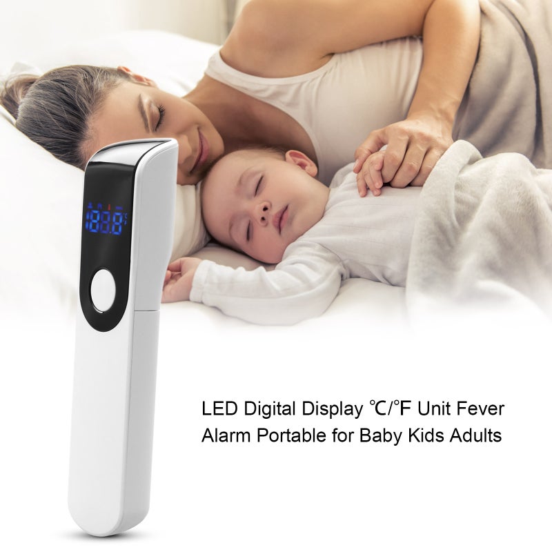 IR-FM01 Non-Contact Thermometer IR Infrared Sensor Handheld Forehead Body Object Temperature Thermometer Temperature Measurement LED Digital Display ℃/℉ Unit Fever Alarm Portable for Baby Kids Adults - Image 4