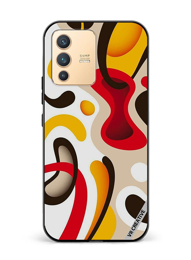 VR CREATIVE Protective Case Cover For Vivo V23 5G Colorful Classy Design  Multicolour - Image 1