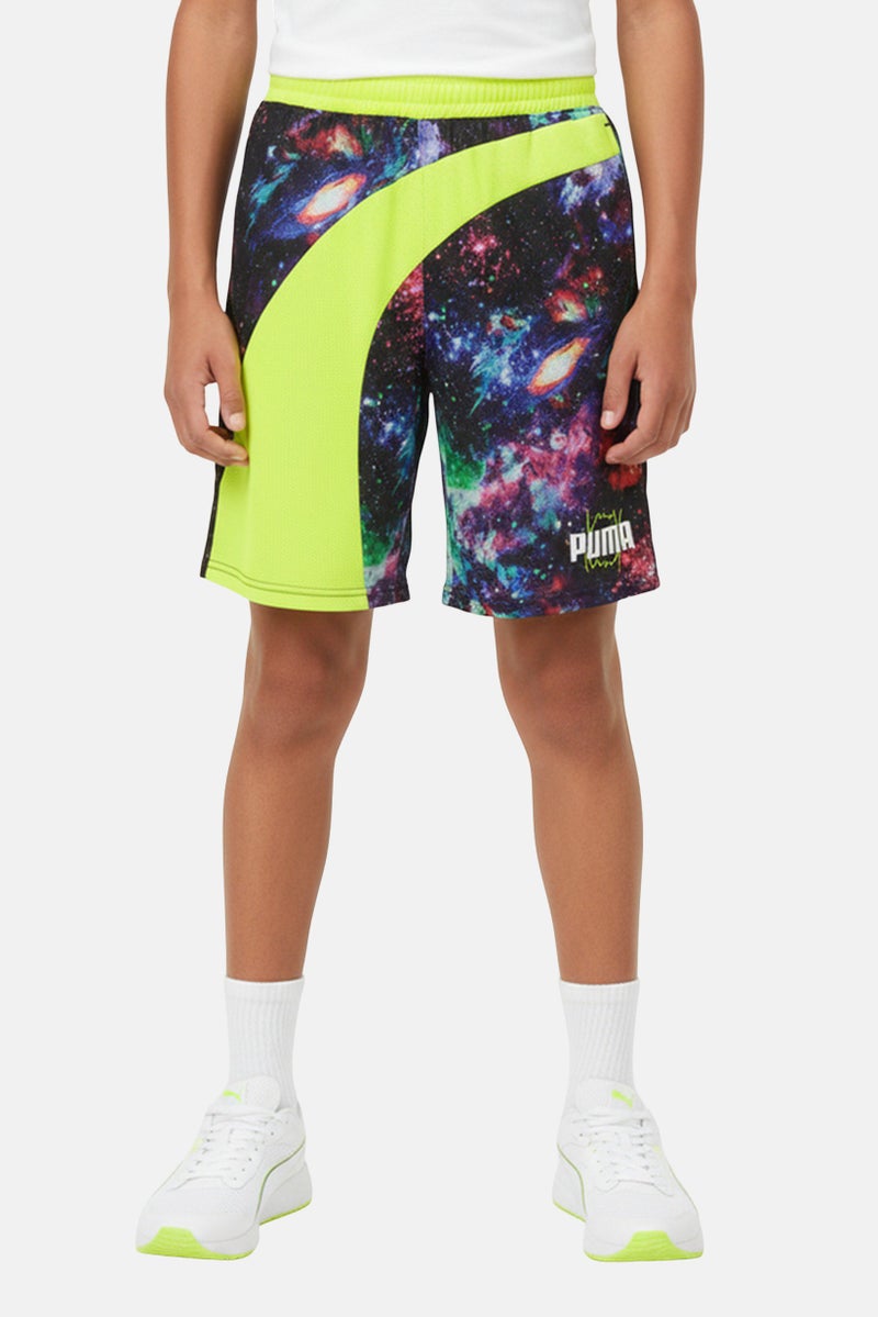 PUMA Kids Boy Sportswear Fit Basketball Shorts, Multicolor - Image 1