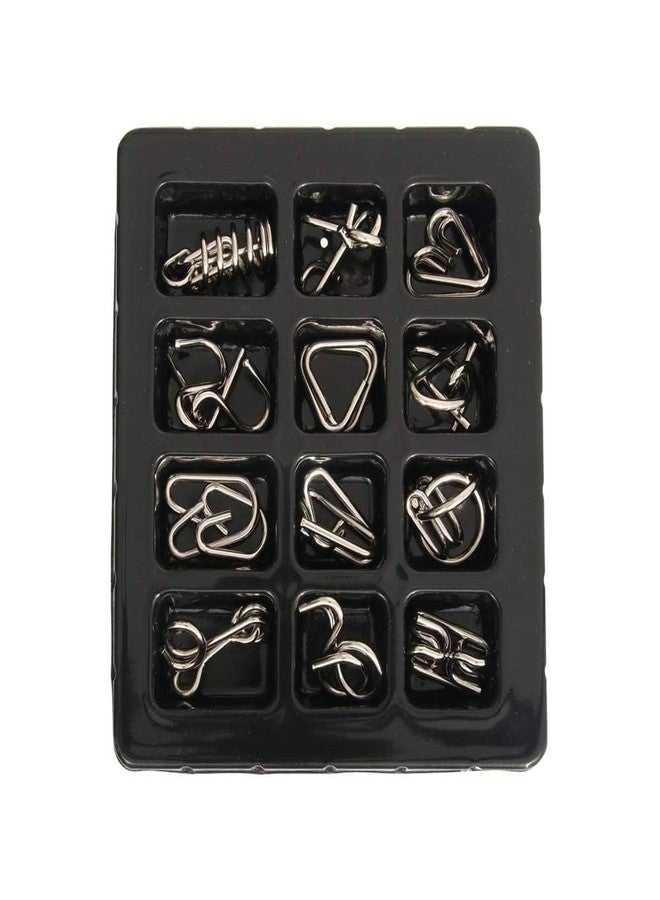 Space Enterprises Brain Teaser Stainless Steel Metal Puzzle (Pack of 12) - Image 3