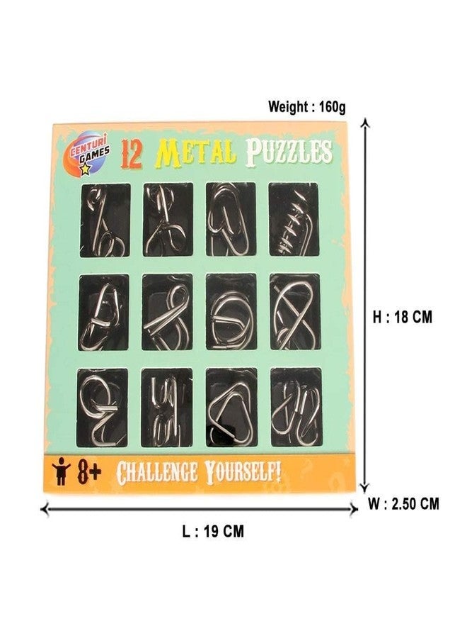 Space Enterprises Brain Teaser Stainless Steel Metal Puzzle (Pack of 12) - Image 2
